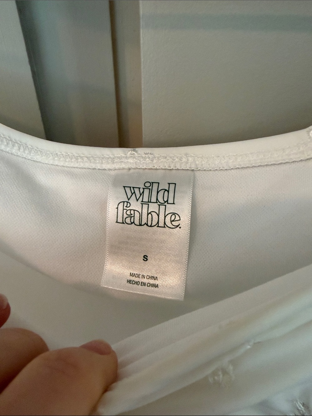Wild Fable White Eyelet High Waist Cheeky Bikini Bottom - Picture 7 of 12